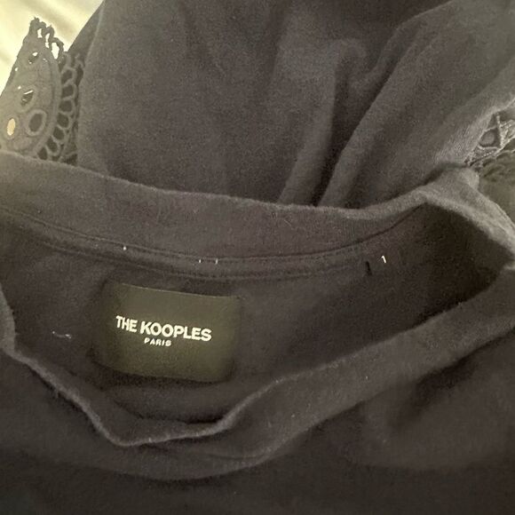 The Kooples Sleeveless Navy Blue Cotton Women's T-Shirt Size 1 - Picture 7 of 8